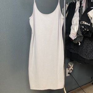 Tight light blue/grey dress